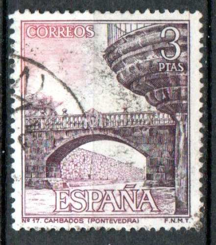 Espagne Yvert N°1310 oblitéré 1965 pont GAMBADOS