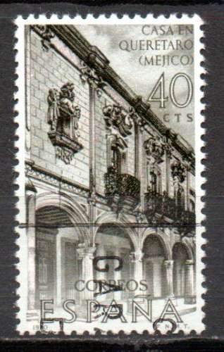 Espagne Yvert N°1651 oblitéré 1970 Maison QUERETARO Mexique