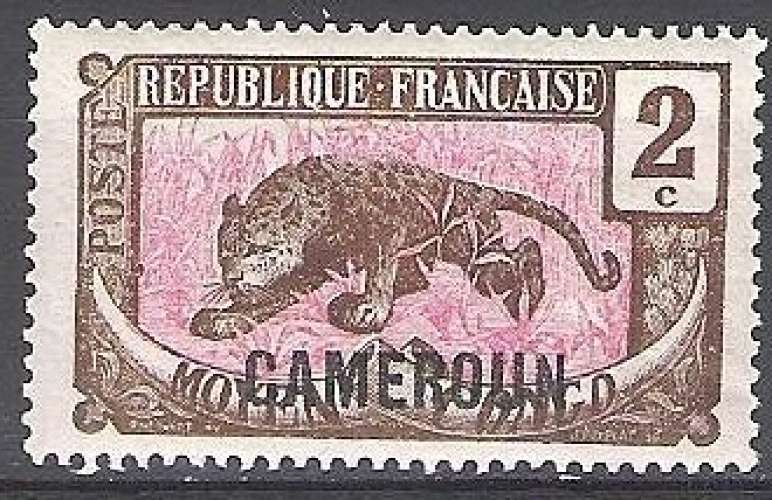 Cameroun 1921 Michel 48 Neuf ** Cote (2001) 0.50 Euro Léopard
