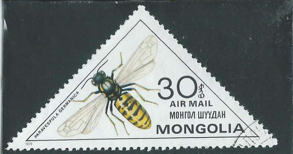 Mongolie - Poste Aérienne - Y&T 0116 (o) - Insectes -