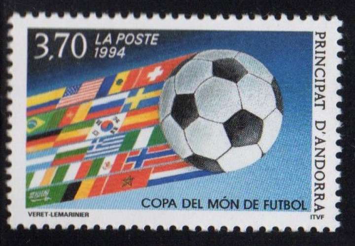 Andorre N° 446 ** Coupe du monde Football USA 1994