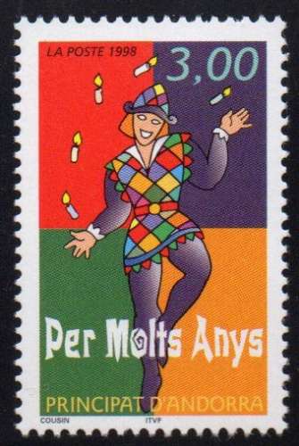 Andorre N° 497  ** Jongleur ( sous faciale) 