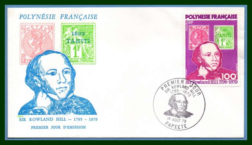 Polynésie FDC N° 141 Rowland Hill 1979 TP/TP