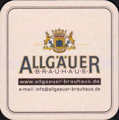 Allemagne 1999 Sous-bock Allgäuer Brauhaus