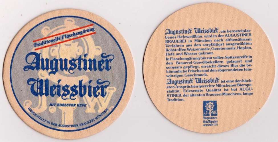 Allemagne Sous-bock Augustiner Weissbier