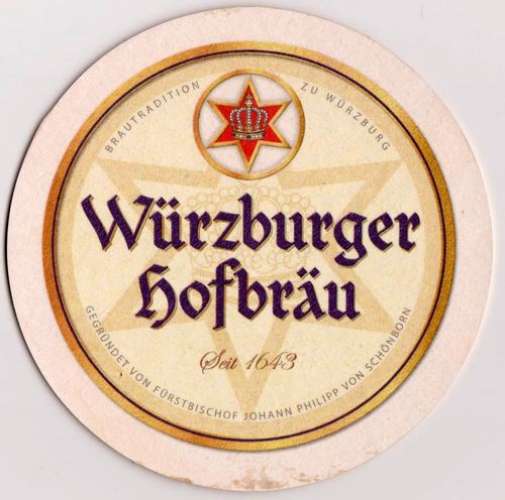 Allemagne Sous-bock Würzburger Hofbräu