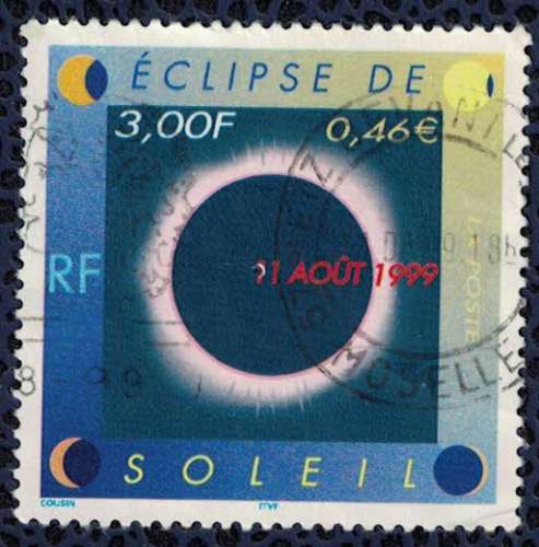France Oblitéré Used Eclipse de Soleil 11 août 1999 Y&T 3261