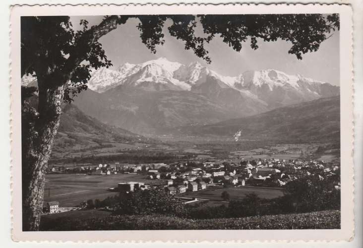 cpsm 74  Sallanches et le Mont-Blanc 