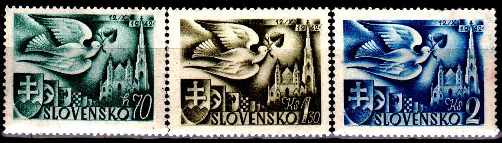 Slovaquie 74 / 76 Premier congrès postal européen à Vienne