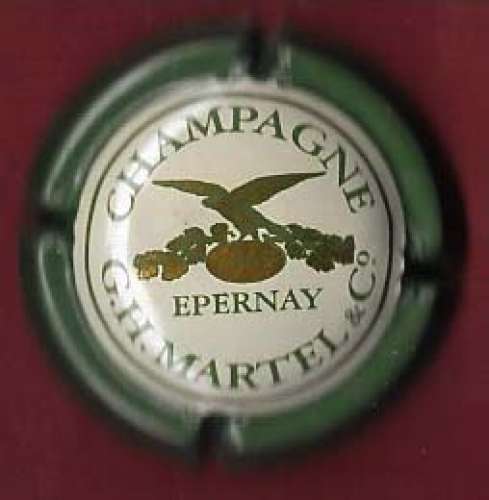 Capsule - Champagne Martel G.H. & Co - Epernay - Contour vert