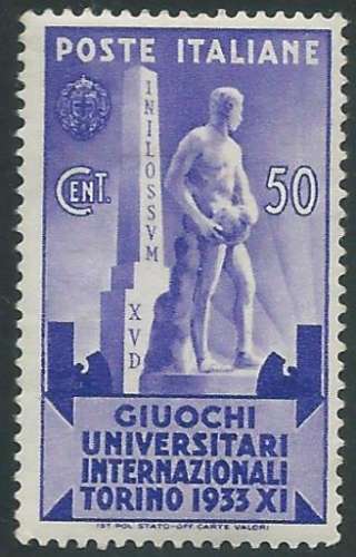 Italie - Y&T 0323 (*) - Jeux universitaires -