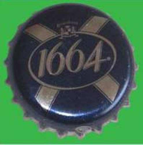 Capsule - Bière 1664 - couleur bleu et métal