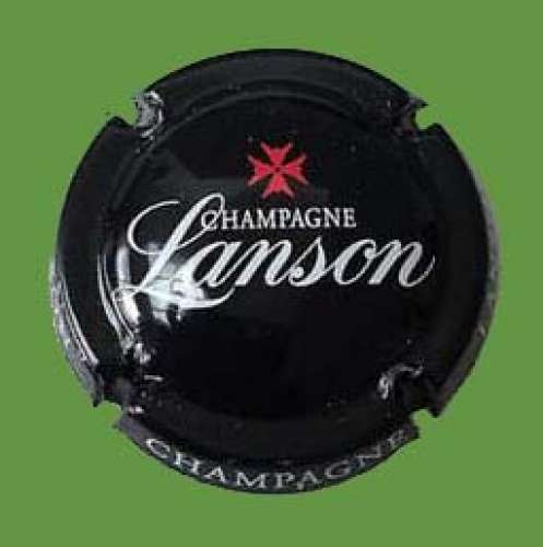 Capsule - champagne Lanson - fond noir