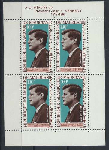 Mauritanie Bloc N° 3** (MNH) 1964 - John F. Kennedy