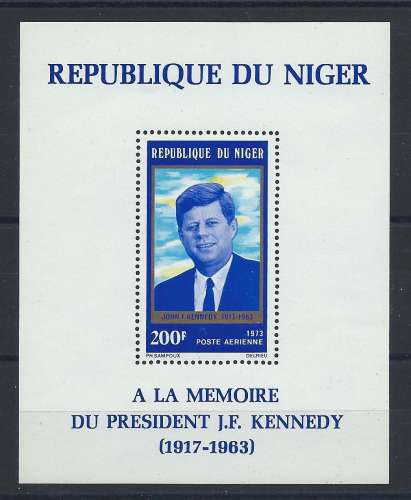 Niger Bloc N° 10** (MNH) 1973 - John F. Kennedy