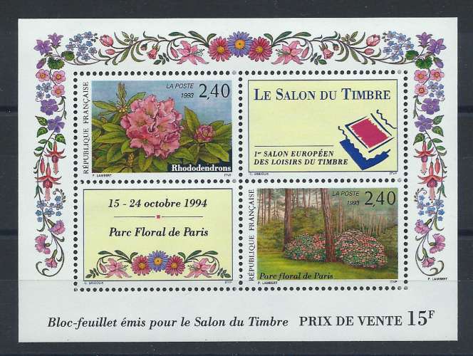 France Bloc N° 15** (MNH) 1993 - Salon du timbre