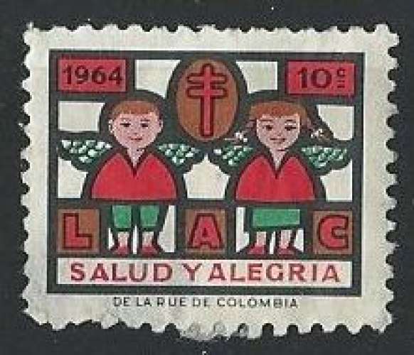 Colombie - 1964 - Vignette Salud y Alegria - O.