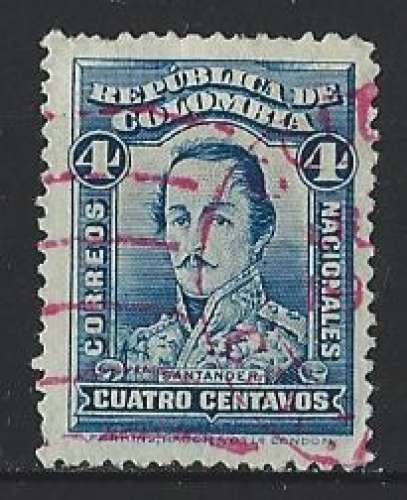 Colombie - 1923-26 - Y & T n° 245 - F. de P. Santander - O.