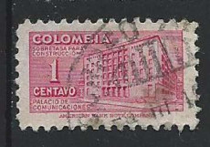 Colombie - 1949-50 - Y & T n° 439 - Pour le Fonds de reconstruction de l'Hôtel des Postes de Bogota 