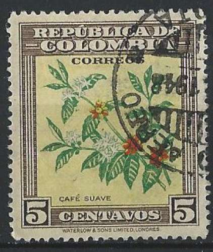 Colombie - 1947 - Y & T n° 411 - Branche de caféier - O.