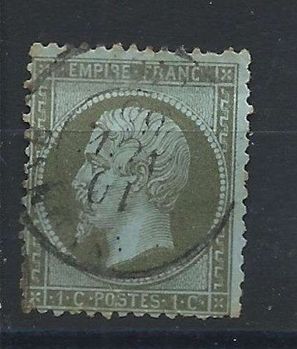 France N° 19 Obl (FU) 1862 - Napoléon III
