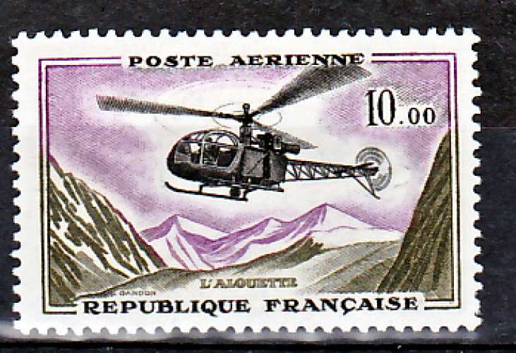 France PA 41a 1/4 de cote Alouette neuf ** TB MNH sin charnela cote 30