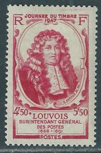 FRANCE 1947 Y&T 779 Neuf ** - Journée du timbre , Louvois