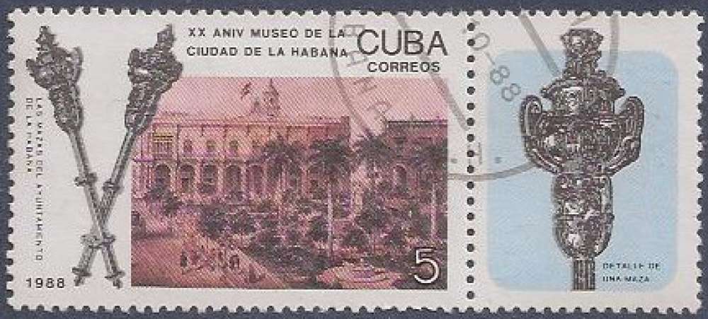 CUBA 1989 : yt 2899 Oblitéré/Used # Musée