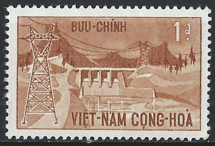 Vietnam (Sud) - 1964 - Y & T n° 231 - Aménagement hydroélectrique de Danhim - MH