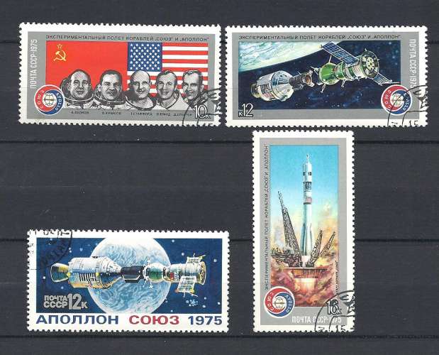 RUSSIE  Y & T N°  4157/60  Mission Apollo/Soyouz