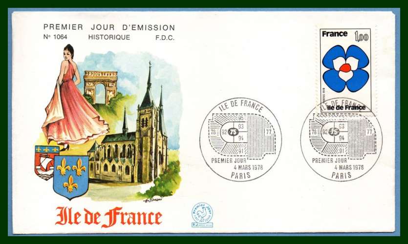 FDC N° 1991 Ile de France 1978