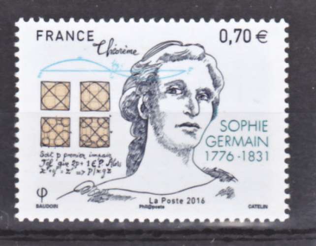 France 5036 Sophie Germain neuf TB ** MNH sin charnela prix de la poste 0.7