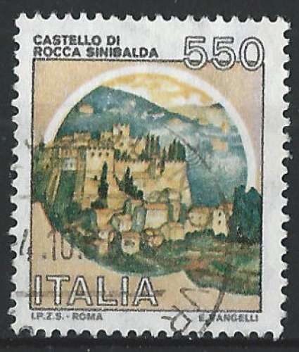 Italie - 1984 - Y & T n° 1603 - Châteaux - Forteresse Sinibalda - O.