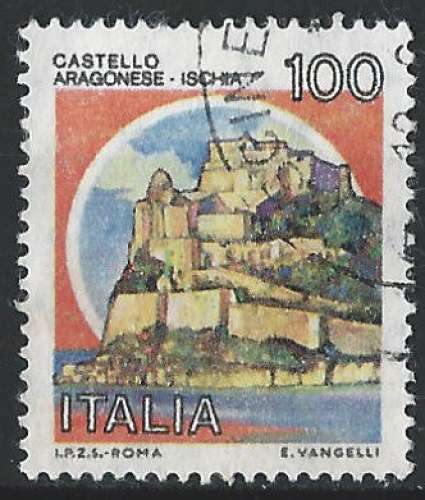 Italie - 1980 - Y & T n° 1440 - Châteaux - Aragonese - Ischia - Naples - O.