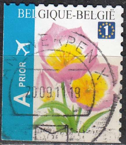 Belgique 2009 COB 3872C O Cote (2016) 3.80 € Tulipe Cachet rond