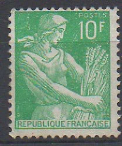 France 1957 - y & t : 1115A - Moissonneuse