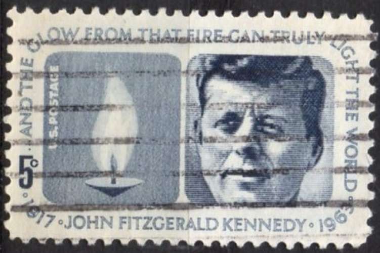4095 - Y&T n° 762 - oblitéré - Anniversaire de la mort du président Kennedy - 1964 - Etats Unis