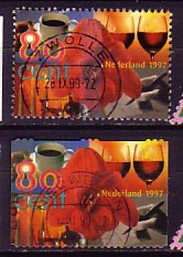 Pays-Bas 1997  Y&T  1590 + 1708  oblitérés