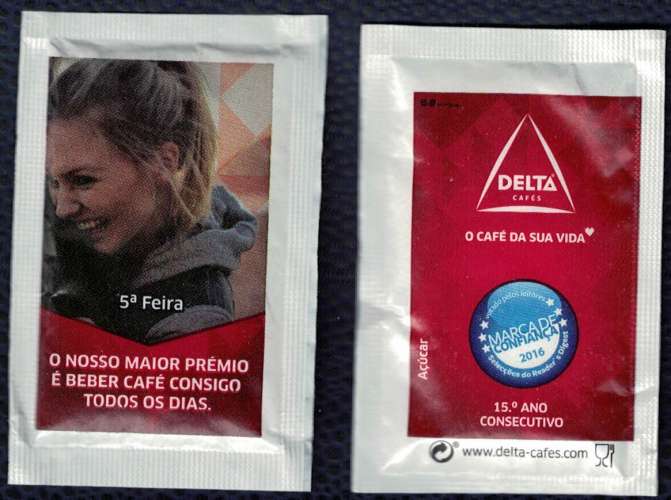 Portugal Sachet Sucre Prix Delta Boire le Café avec vous tous les jours jeudi