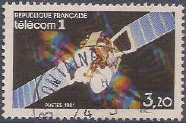 FRANCE 1984 : yt 2333 Oblitéré/Used # Satellite télécom 1