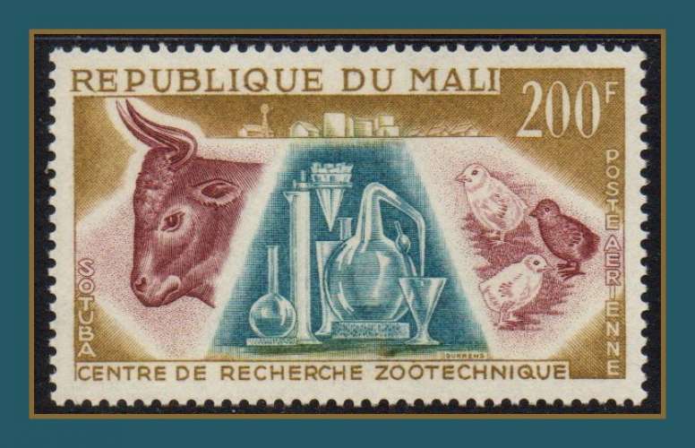 Mali N° PA 15 ** bœuf & poussins