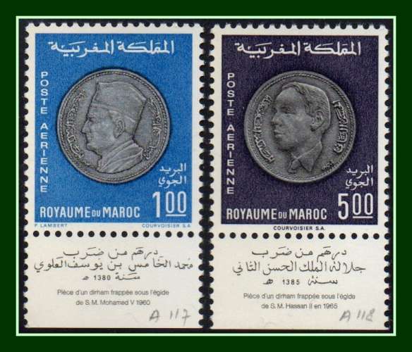 Maroc N° PA 117 /8 ** (cote 19 €) Monnaie