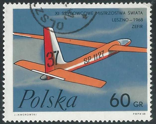 Pologne - Y&T 1696 (o) - Vol à voile -