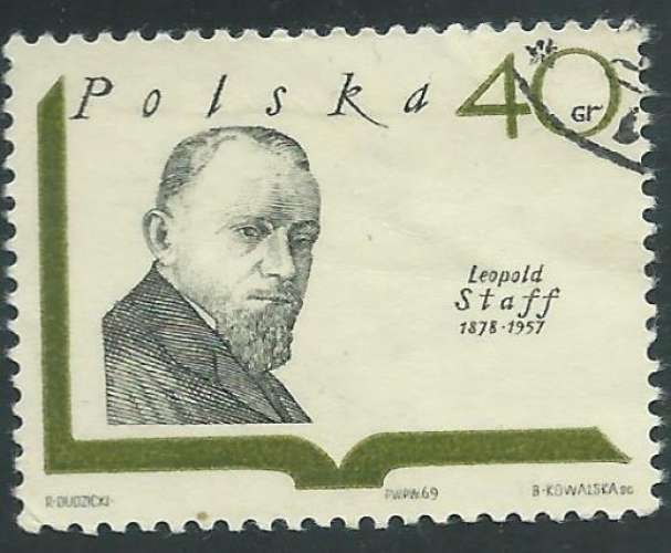 Pologne - Y&T 1829 (o) - Célébrités -