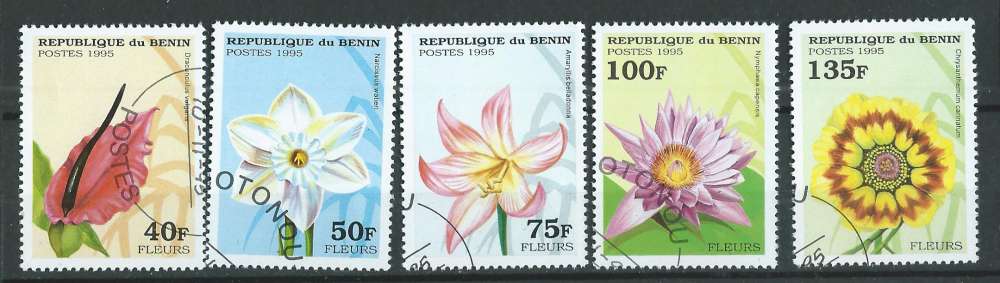 Bénin - Y&T 0708AU/0708AY (o) - Fleurs -