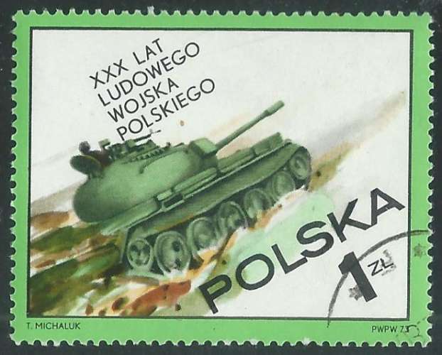 Pologne - Y&T 2115 (o) - Char de combat -