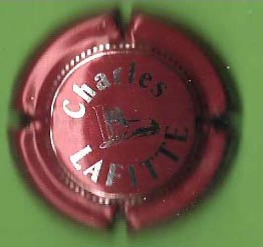 Capsule - Champagne Charles Lafitte - couleur rouge et métallique.