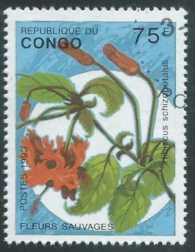 Congo (Brazzaville) - Y&T 0982 (o) - Fleurs -