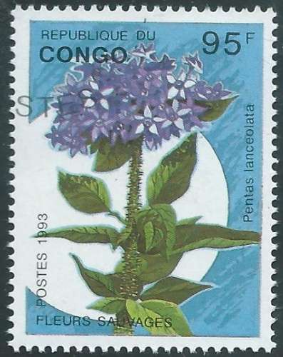 Congo (Brazzaville) - Y&T 0983 (o) - Fleurs -