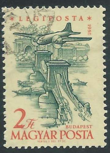 Hongrie - Poste Aérienne - Y&T 0218 (o) - Ponts -